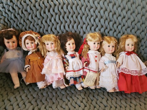 Konvolut 7 Puppen 1980 11" Effanbee "Day By Day Collection" ALLE Puppen