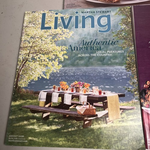 Martha Stewart LIVING MAGAZINE 2008 Lot of 5 Feb Jun Jul Aug Nov - Recipe Cards - Imagen 5 de 21
