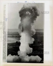 1965 Press Photo Minuteman 2 Rocket After Test Flight Launch - hpm01410