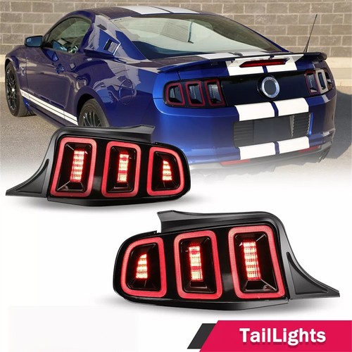 LED Taillight for 2010-2014 Ford Mustang Sequential Turn Signal Light RED Lens