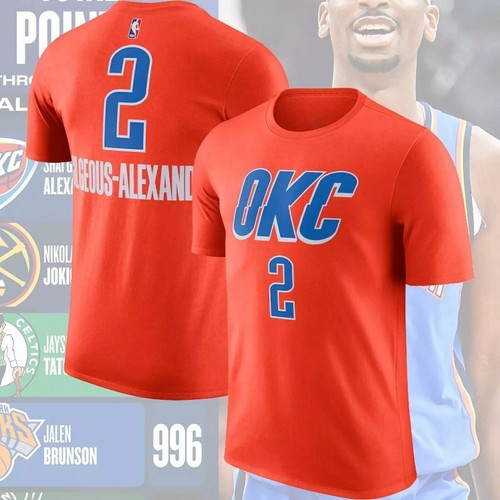 Shai Gilgeous-Alexander #2 Oklahoma City Thunder Player Name & Number FAST SHIP - Picture 14 of 15
