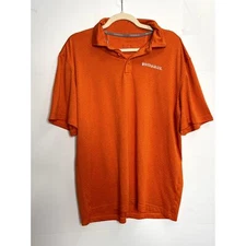 Whataburger T Shirt Polo, Crew Neck, Worker, Orange, School, Games, Large