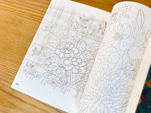 Japanese pattern book Part 1-2 All of classical decoration seen in embroidery JP - Foto 5 di 6
