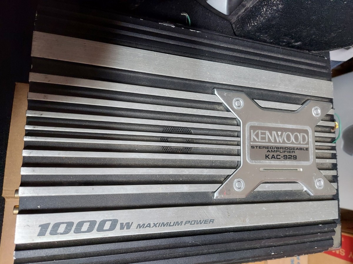 KENWOOD KAC-929 BRIDGEABLE POWER AMPLIFER 2 channel Mono and BOSS