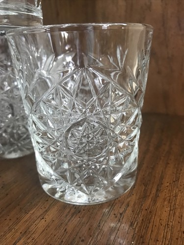 4ct Libbey Hobstar Double Old Fashioned Glasses Rocks Glass Clear 12 oz 4 1/8” - Picture 3 of 7