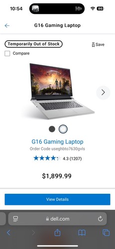 Dell G16 7630 16'' (1TB SSD, Intel Core i9 13th Gen., 3.90 GHz, 32GB RAM) Gaming - Picture 2 of 4