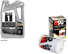 Mobil1 10W30 Full Synthetic Engine Oil - 5 Quarts w/K&N HP-2001 Oil Filter