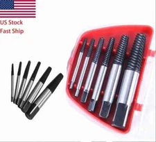 6Pcs Screw Extractor Set Hex Head Multi-Spline Easy Out Bolt Extractor Set New