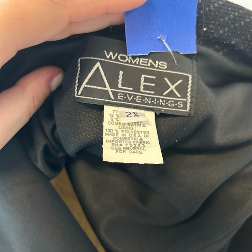 XL Black Rhinestones Alex Evenings Cardigan - 第 6/6 張圖片