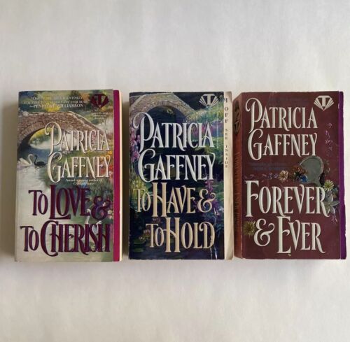 Patricia Gaffney Lot 3 To Love and to Cherish Topaz Vintage Historical Romance