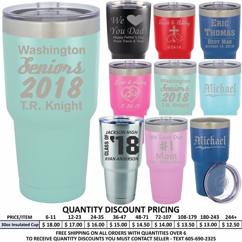 Bicchiere Isolato Sottovuoto Inciso Personalizzato Business Promozionale Regali - Foto 1 di 11