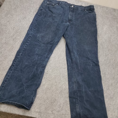 VINTAGE Faded Glory Jeans Mens 44x32 Blue Straight Relaxed Pockets Adult * - Picture 2 of 10