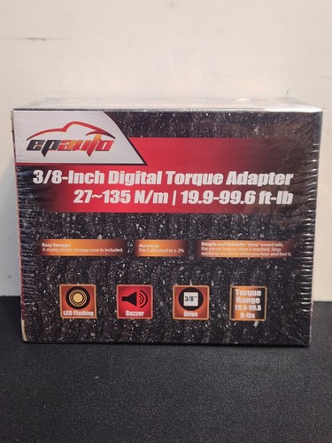3/8 Inch Drive Digital Torque Adapter 19.9-99.6 ft-lbs. Adjustable 27-135 Nm..