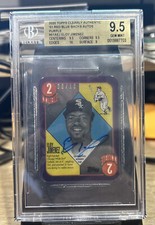 2020 Topps Clearly Authentic Purple ELOY JIMENEZ Auto 08/10 BGS 9.5 Gem Mint
