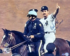 Wade Boggs Signed 16x20 Iconic Horseback In 1996 World Series