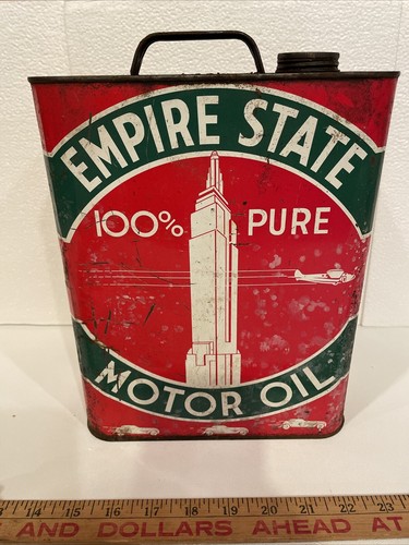 Vintage Empire State Motoröl 2 Gallonen Dose - Bild 3 von 6