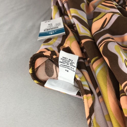 New Rue21 Brown Button Down Dress Young Adult Plus Size 3X Women Summer Casual - Picture 9 of 12