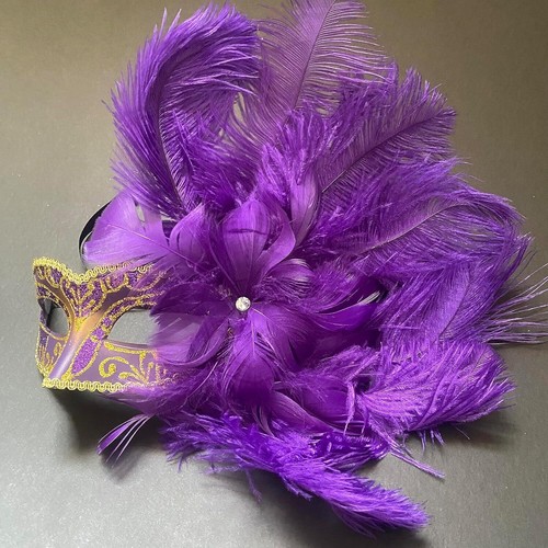 Maskerade Feder Maske Show Girl Karneval Karneval Kostüm Cosplay Verkleiden - Bild 23 von 47