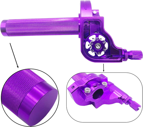 Motorcycle Throttle Grip 7/8" 22Mm CNC Aluminum Quick Twister with Throttle Cabl - Picture 6 of 7