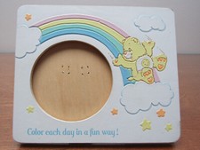 Vintage 90's American Greetings Care Bears Picture Frame Sunshine Bear