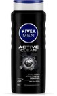 NIVEA Body Wash, Active Clean mit Aktivkohle, Dusche GeL 500 ML