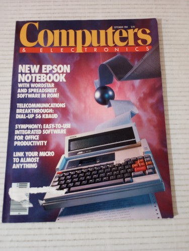 Computers & Electronics Sep 1984 New Epson Notebook With Wordstar - Picture 1 of 20