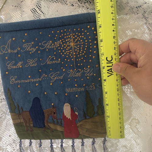 Christmas Wall Hanging- “And They Shall Call His Name Emmanuel…God With Us” - Picture 5 of 7