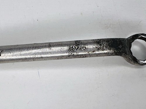 Vtg Bonney Bonaloy 1/2 x 9/16 Offset Box End Wrench 2805 12 Point USA 9"-Long - Imagen 10 de 12