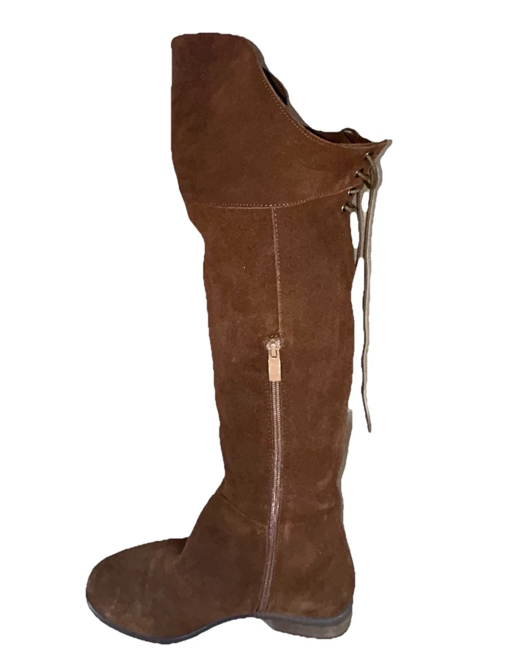 Sbicca Vintage Women’s Size 6.5 Collection Brown  Leather Suede Knee-High Boots - Image 2 of 4