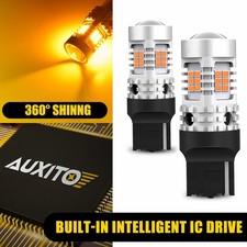 2x AUXITO 7440 7440A LED Yellow Car Turn Signal Light Canbus No Hyper Flash Bulb