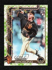 2025 Topps Holiday Holiday Green Plaid Hayden Birdsong #H85 19lz