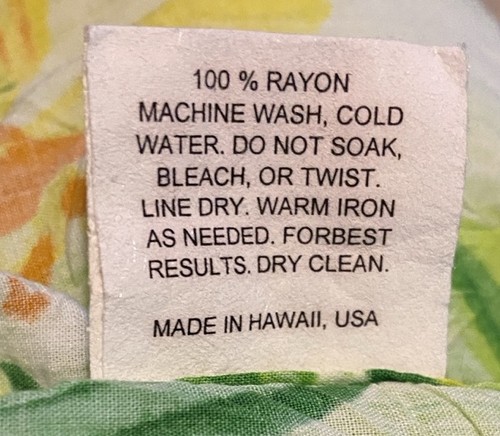 Vintage Jams World Herren Hemd LILY VALLEY Hawaii Aloha Tropical Green Größe Medium - Bild 6 von 6