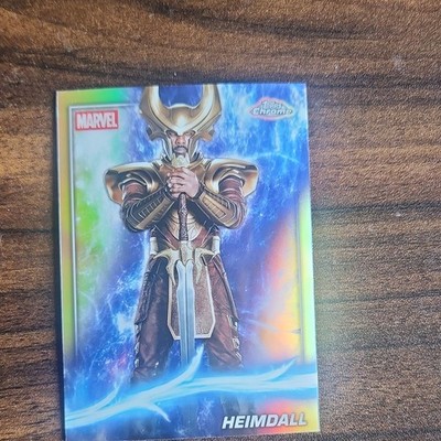 Topps Chrome Marvel Studios Phase One Heimdall Refractor Card #12 Thor 2025