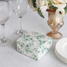 25 EUCALYPTUS 4" Party Favor BOXES Floral Printed Candy Gift Holders Events