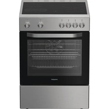 HOTPOINT Multiflow H6V5KMX/UK 60cm Electric Ceramic Cooker - Stainless Steel