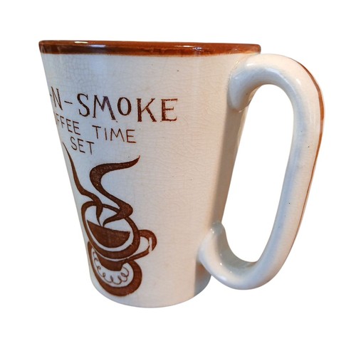 Taza de café doble de colección Sip-N'A-Smoke Your Daily y cenicero recuerdo JAPÓN LEER - Imagen 5 de 10