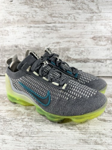 Jugendliche Nike Air VaporMax 2021 FK grau/kaum Volt Turnschuhe Gr. 4Y Sport Fitnessstudio