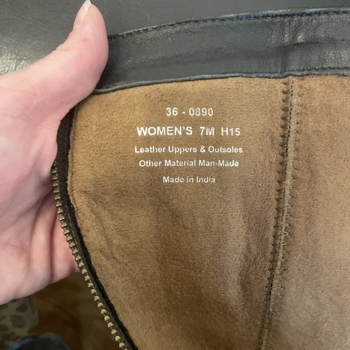 Stivali in pelle marrone Frye donna taglia 7M made in India - Foto 2 di 7