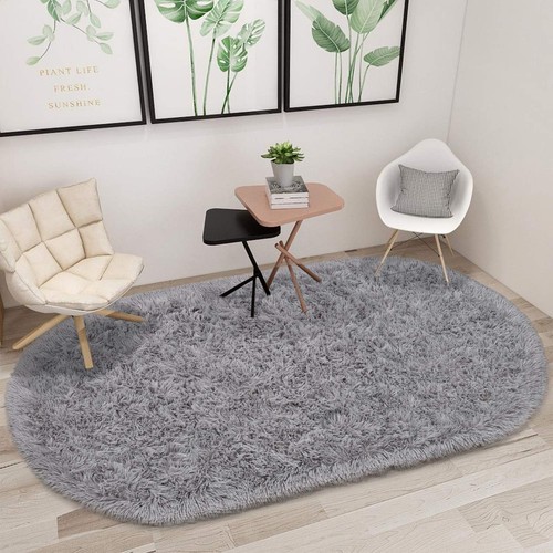 Oval Fluffy Ultra Soft Area Rugs for Bedroom Plush Shaggy Carpet for Room Bed... - Picture 2 of 7