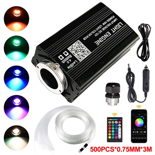 500x Home Car Headliner Star Kit Roof Remote Fiber Optic Ceiling Light 2/3m - Picture 16 of 16
