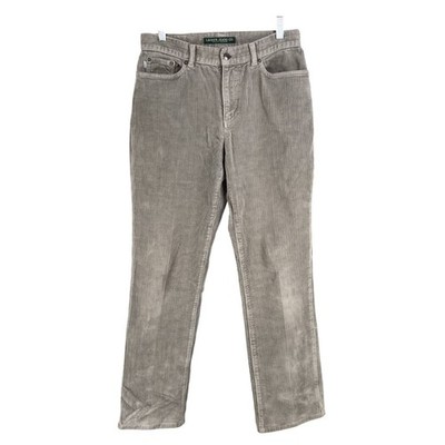 Lauren Jeans Co Ralph Lauren Women 4 Honey Tan Wide Wale Corduroy Pants Timeless