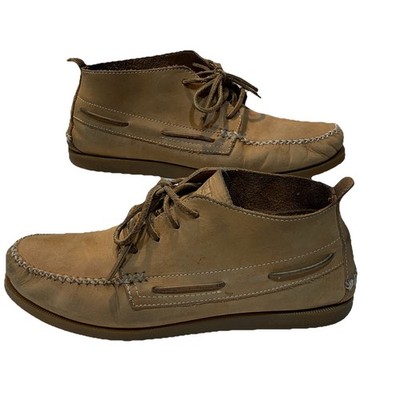 Sperry Top-Sider Tan Leather Moc Toe Chukka Ankle Boots Men's 11 M Boat Shoes