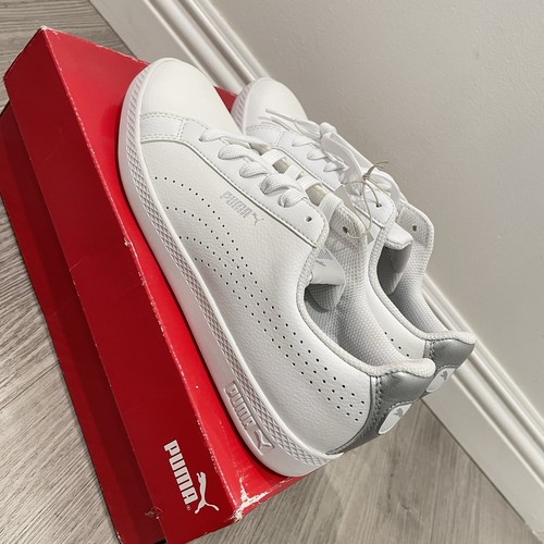 puma White silver sneakers women US8.5 EUR39 UK6 - Picture 2 of 17
