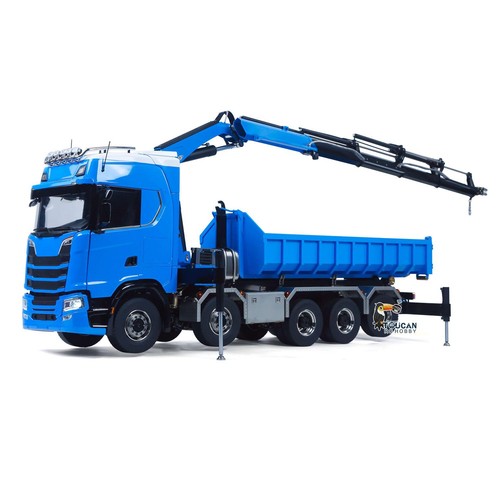 RC 1/14 Hydraulic Dumper & Crane 770S 10x10 3-speed RTR Full Dump Trucks Battery - Picture 10 of 12