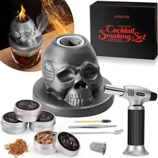 Cocktail Smoker Kit with Torch, Whiskey Smoker Infuser Kit with Gift Box