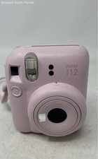Fujifilm Instax Mini 12 Pink Built-In-Flash Instant Film Camera Untested