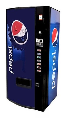 Dixie Narco 276E Pepsi Beverage Soda Vending Machine, New Age Ultra Graphics