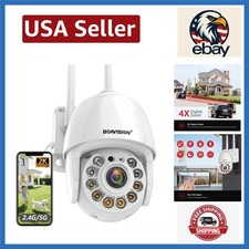 2K Outdoor Security Camera with 360  View, Motion Detection  Two-Way Talk