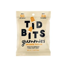Tidbits Candy Candy Orange Cream 4 oz (Pack of 12)