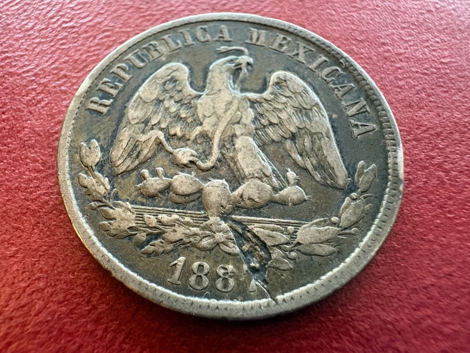 1887 Mo Mexico 50 Centavos Silver — Final Year, Mexico City Mint, Strong Strike - Image 2 of 4